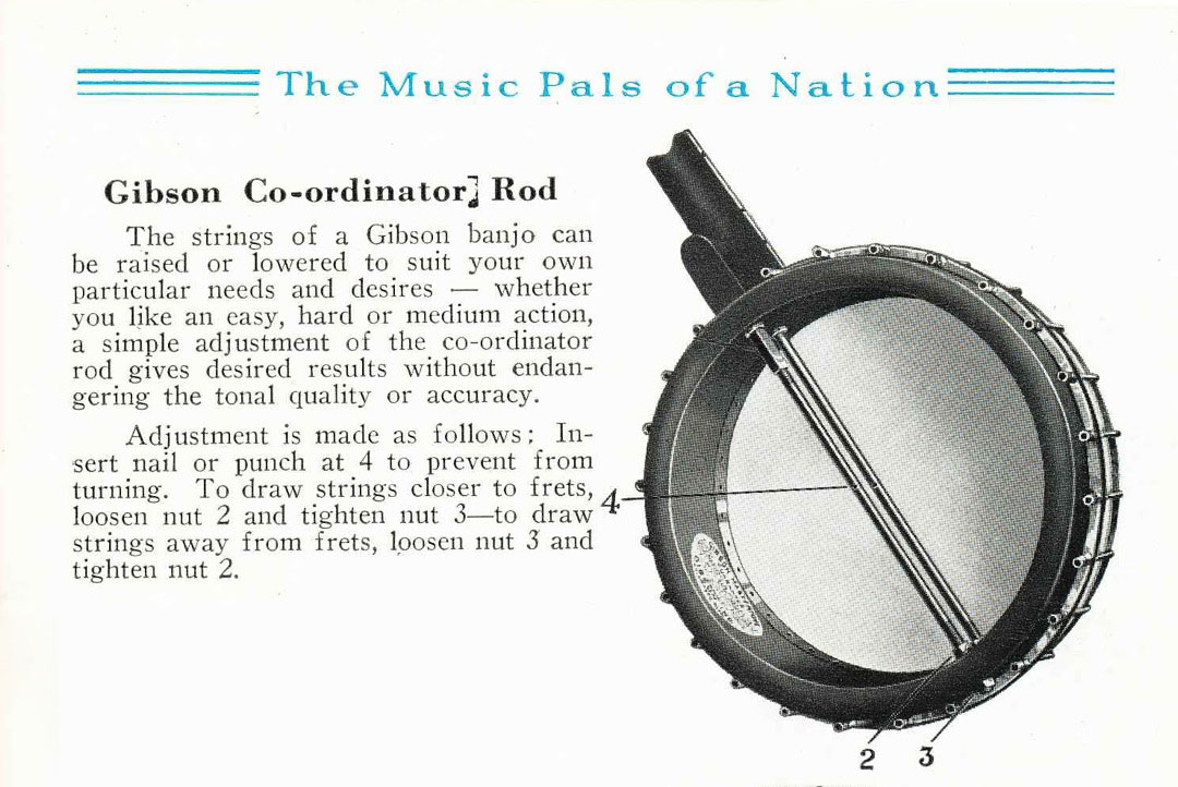 Gibson catalog description of the coordinator rod system.